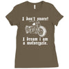 i don`t snore! i dream i am a motorcycle Ladies Fitted T-Shirt