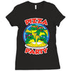 pizza party Ladies Fitted T-Shirt