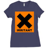 irritant symbol joke Ladies Fitted T-Shirt