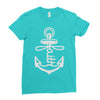 anchored faith (2) Ladies Fitted T-Shirt