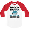 Daddy Shark Doo Doo Doo 3/4 Sleeve Shirt