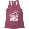 Camper Couple Girl White Racerback Tank