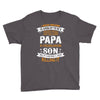 Super Cool Papa Of A Freaking Awesome Son Youth Tee