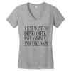 take naps Women's V-Neck T-Shirt