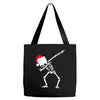 skeleton dabbing christmas Tote Bags