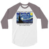 Vincent Van Gogh The Starry Night 3/4 Sleeve Shirt