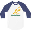 wallabies gold logo 3/4 Sleeve Shirt