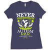 The Power Of An Autism Dad Ladies Fitted T-Shirt