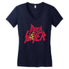 pizza slayer Women's V-Neck T-Shirt