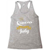 queens are born in july Racerback Tank