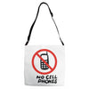 no cell phones Adjustable Strap Totes