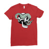 skull and tentacles Ladies Fitted T-Shirt