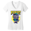 angry bull Women's V-Neck T-Shirt