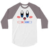 kirby gamer geek snes 3/4 Sleeve Shirt