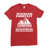 camping Ladies Fitted T-Shirt