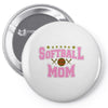 softball mom glitter Pin-back button