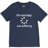 i'm not lazy just buffering V-Neck Tee