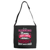 running mommy white Adjustable Strap Totes