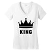 King Women's V-Neck T-Shirt
