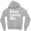 beer loves me Zipper Hoodie
