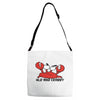 old and crabby Adjustable Strap Totes