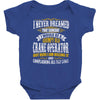 grumpy old crane operator Baby Bodysuit