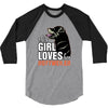 This Girl Loves Rottweiler 3/4 Sleeve Shirt