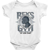 rex's gym Baby Onesie