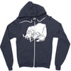 sancho und pancho kult fun fr&ouml;sche frog oldschool Zipper Hoodie