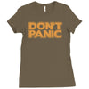don't panic Ladies Fitted T-Shirt