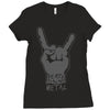 death to all but metal Ladies Fitted T-Shirt