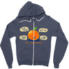 rhyming orange Zipper Hoodie