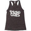 i love cats Racerback Tank
