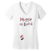 Muggle On Board Floral Women's V-Neck T-Shirt