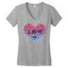 love (4) Women's V-Neck T-Shirt