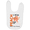 wear peach for  my [you can write any name] Baby Bibs