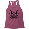 cat character graphic Racerback Tank