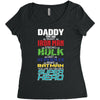daddy you are my favorite superhero Women's Triblend Scoop T-shirt