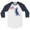 Patriotic T-Rex 3/4 Sleeve Shirt