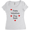 happy valenties day babe Women's Triblend Scoop T-shirt