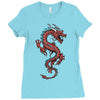 chinese dragon Ladies Fitted T-Shirt