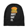 just eat it burger lover Baby Beanies