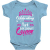 Celebrating With the 1st Birthday Queen Baby Onesie