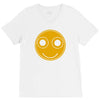 funny smiley face V-Neck Tee