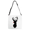 deer skull christmas Adjustable Strap Totes