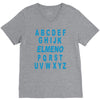 alphabet abc elemno V-Neck Tee