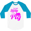 pig lover 3/4 Sleeve Shirt