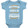 Super Cool Mother In Law Of A Freaking Awesome Daughter Baby Onesie