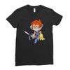 lion ow Ladies Fitted T-Shirt