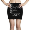 rabbit duck white Mini Skirts